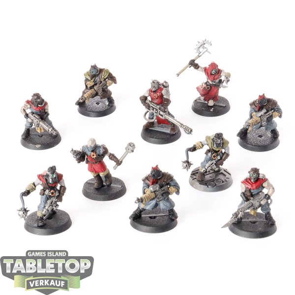 Chaos Space Marines - 10x Chaos Cultists klassisch - bemalt