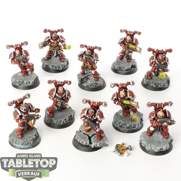 Chaos Space Marines - 10x Chaos Space Marines - klassisch - bemalt