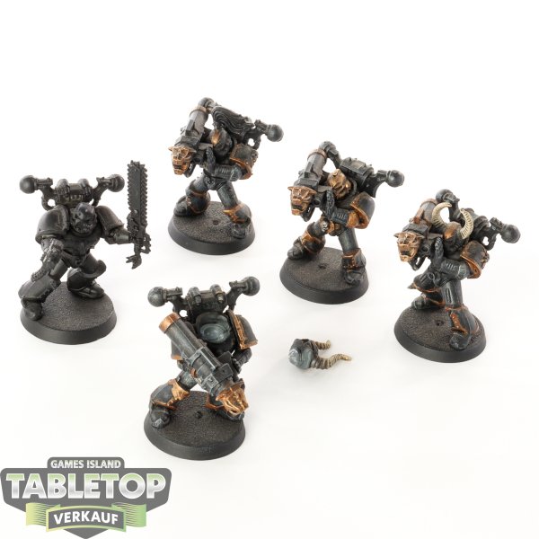 Chaos Space Marines - 5x Havocs (Classic) - bemalt