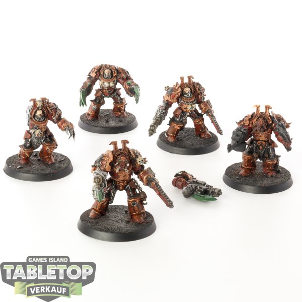 World Eaters - 5x Terminators - bemalt