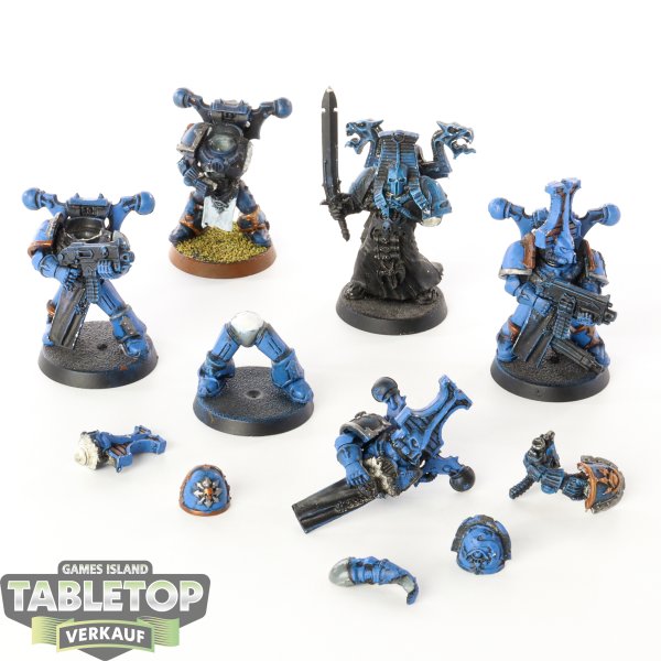 Thousand Sons - 5x Rubric Marines - bemalt