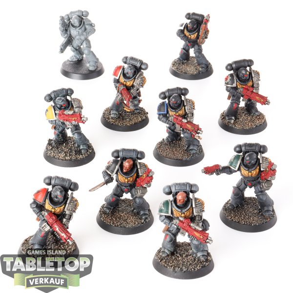 Deathwatch - 10x Primaris Intercessors - teilweise bemalt