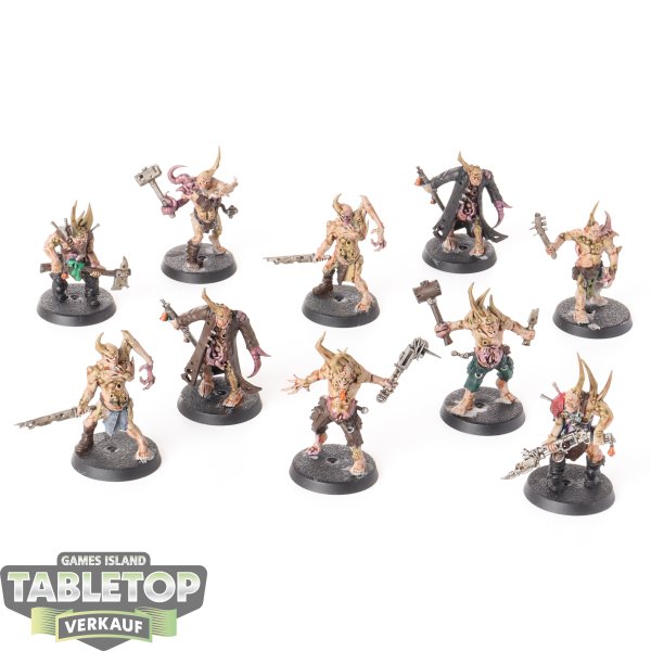 Death Guard - 10x Poxwalkers - bemalt