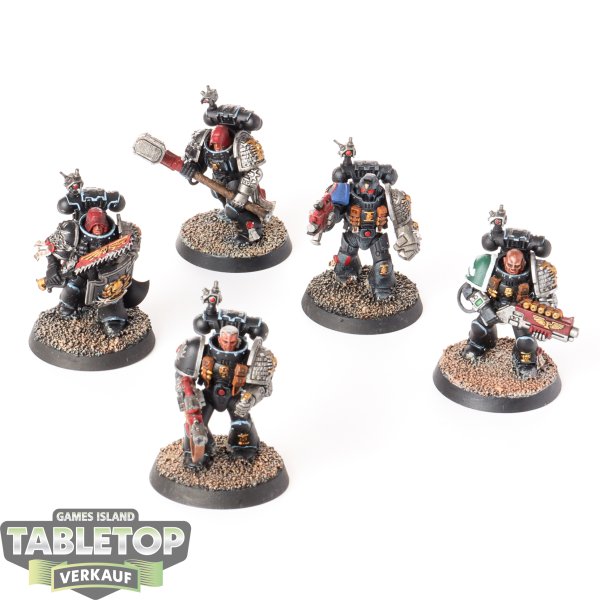 Space Marines - 5x Veterans - bemalt