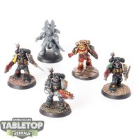 Space Marines - 5x Veterans - teilweise bemalt