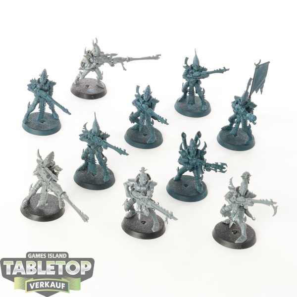 Drukhari - 10 x Kabalite Warriors - teilweise bemalt