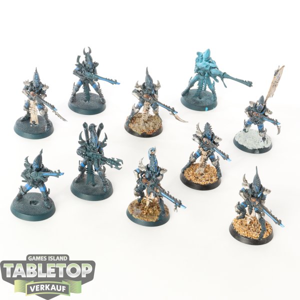 Drukhari - 10 x Kabalite Warriors - teilweise bemalt