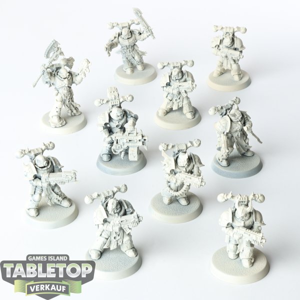 Chaos Space Marines - 10 x Chaos Space Marines - im Gussrahmen