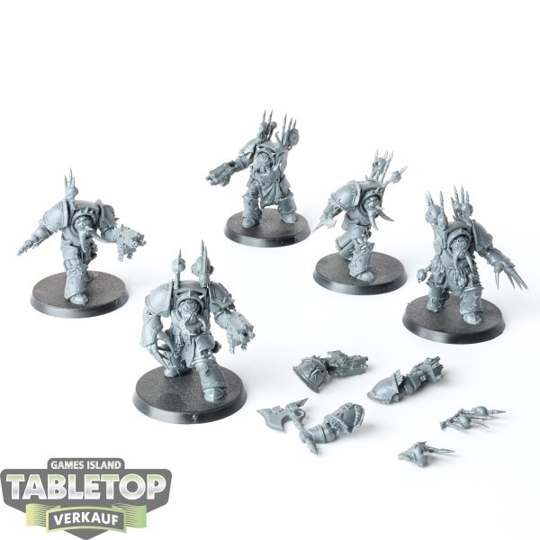 Chaos Space Marines - 5 x Chaos Terminator Squad - unbemalt