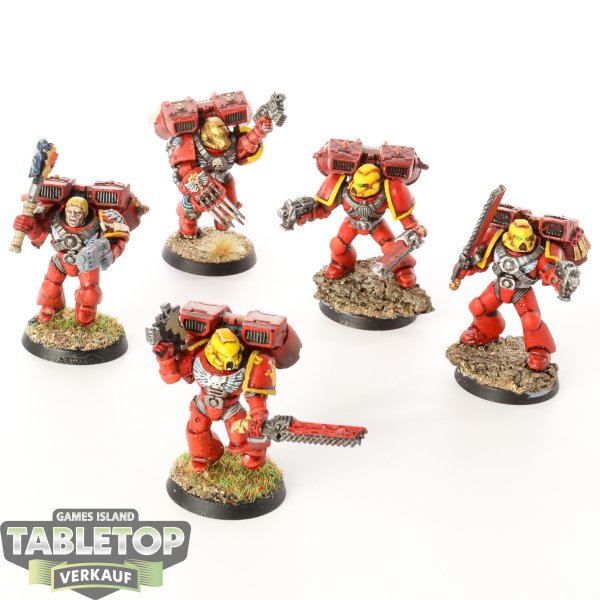 Blood Angels - 5 Assault Squad - bemalt