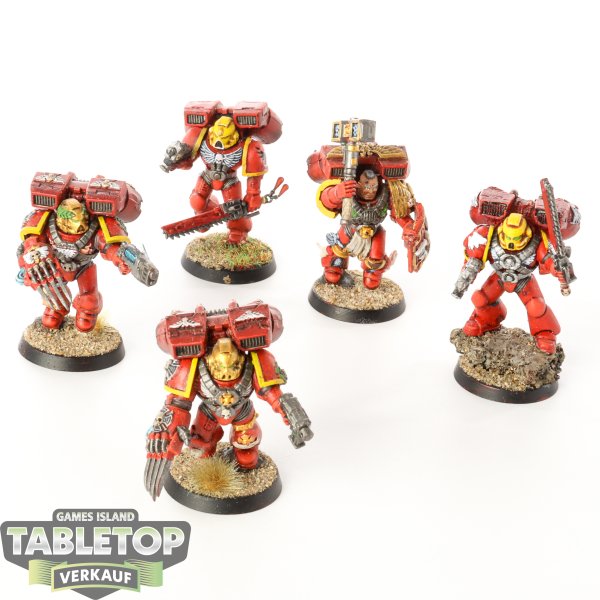 Blood Angels - 5 Assault Squad - bemalt