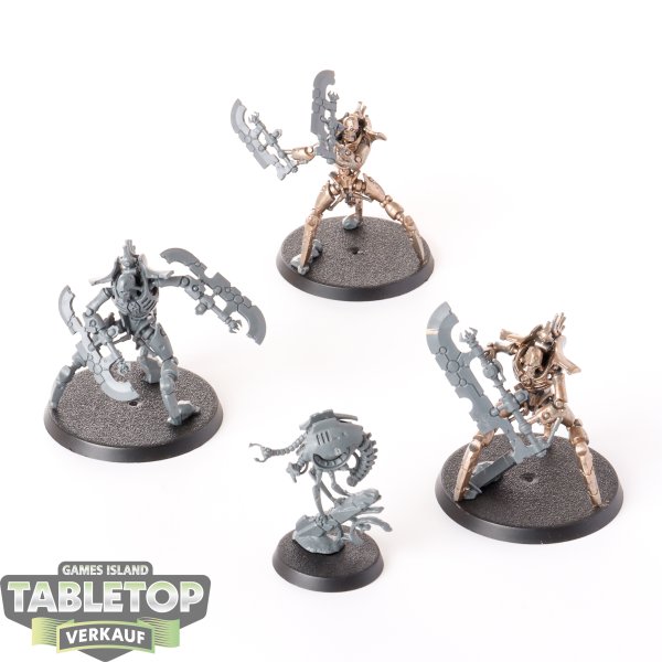 Necrons - 3 x Skorpekh Destroyers & Plasmacyte - teilweise bemalt