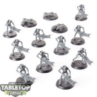 Necrons - 10 x Necron Warriors & 3 x Scarabs - unbemalt