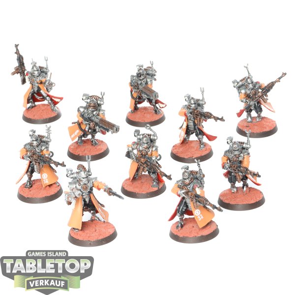 Adeptus Mechanicus - 10 x Skitarii Vanguard - bemalt