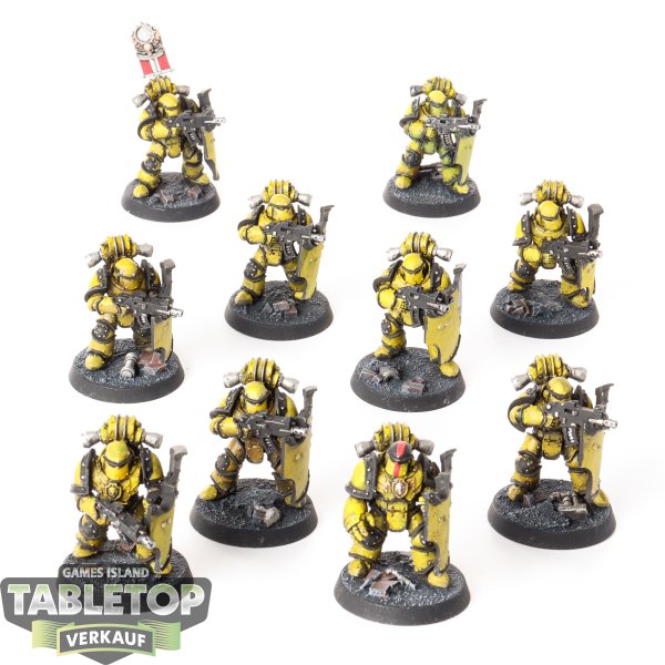 Horus Heresy - 10 x Legion MKIII Breacher Siege Squad - bemalt