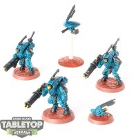 Tau Empire - 3 x XV25 Stealth Battlesuits - bemalt