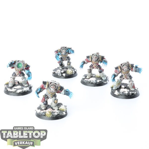 Space Marines - 5x Terminator Assault Squad - bemalt