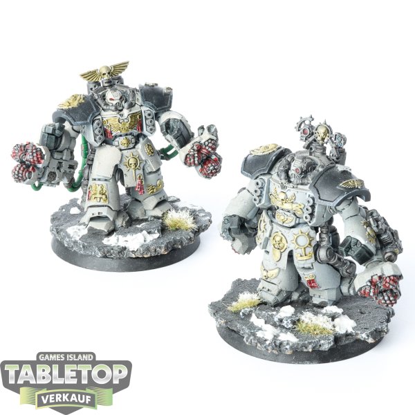 Space Marines - 2x Centurion Assault Squad - bemalt