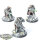 Space Marines - 3x Eliminators - bemalt