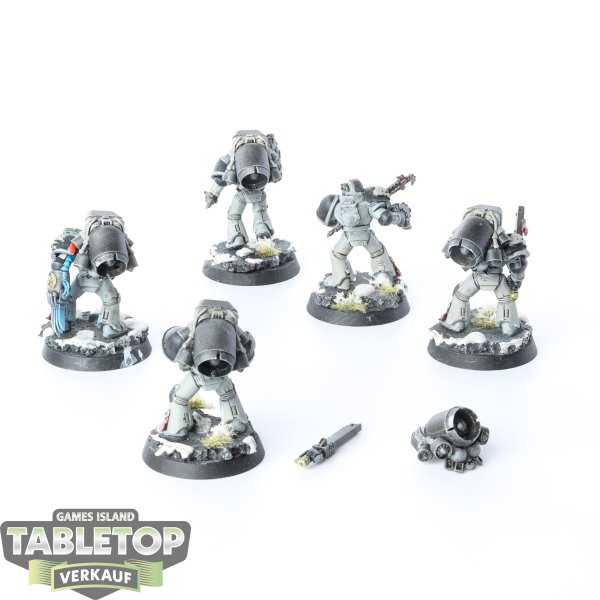 Space Marines - 5x Assault Squad - bemalt