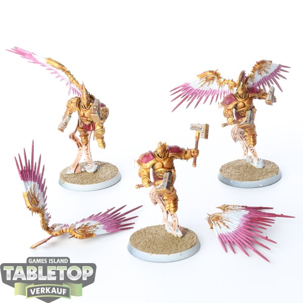 Stormcast Eternals - 3x Prosecutors with Celestial Hammers - teilweise bemalt