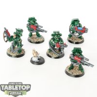 Dark Angels - 5x Devastator Squad - bemalt