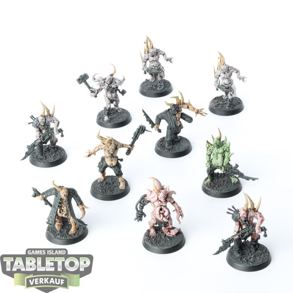 Death Guard - 10 Poxwalkers - bemalt