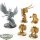 Stormcast Eternals - 5x Thunderstrike Command - teilweise bemalt