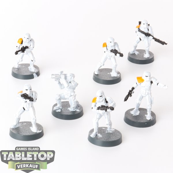 Galaktisches Imperium - 7 Stormtroopers - bemalt