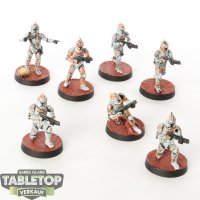 Galaktische Republik - 7x Phase 1 Clone Troopers  - bemalt