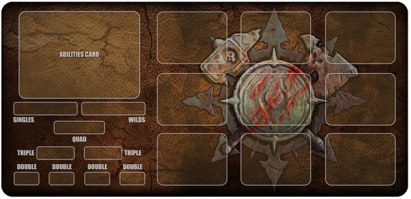 Playmats.eu - Warcry Rubber Mat - Players Board (21"x10" / 53x25 cm)