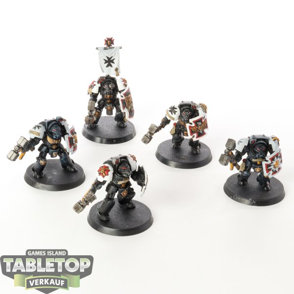 Black Templars - 5x Terminator Assault Squad - bemalt