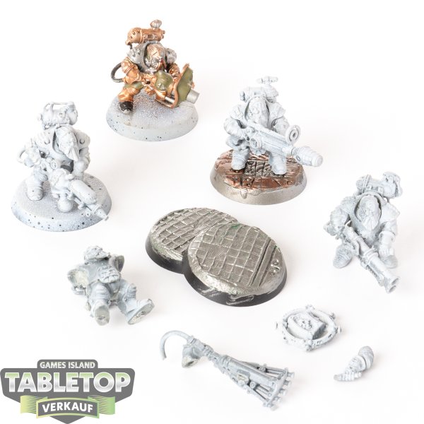 Kharadron Overlords - 5 x Grundstok Thunderers - teilweise bemalt