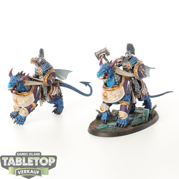 Stormcast Eternals - 2x Concussors 1x Arm & Base fehlt - bemalt