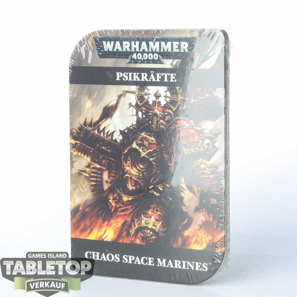 Chaos Space Marines - Psikräfte Karten 7te Edition - deutsch