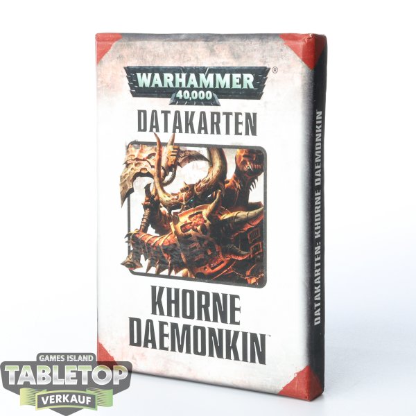 World Eaters - Datakarten Khorne Daemonkin 7te Edition - deutsch