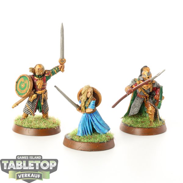 HdR Figuren - Gut - Théoden, Éowyn & Royal Guard on Foot  (Helms Deep) - bemalt
