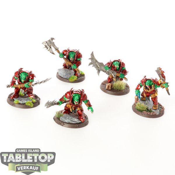 Orruk Warclans - 5 x Brutes - bemalt