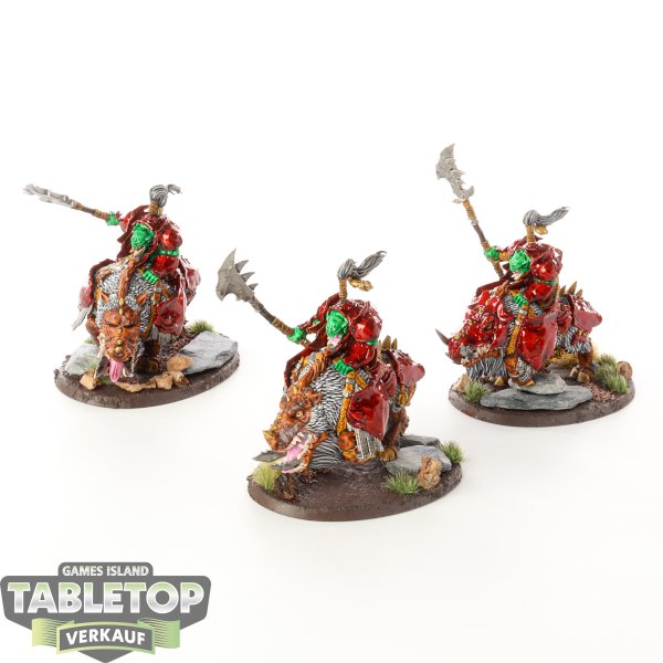 Orruk Warclans - 3 x Gore-gruntas - bemalt