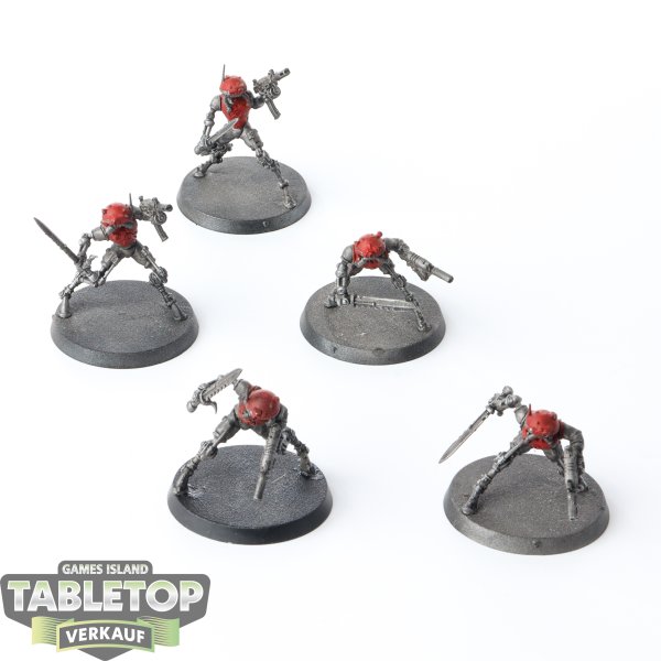 Adeptus Mechanicus - 5x Sicarian Infiltrators - teilweise bemalt