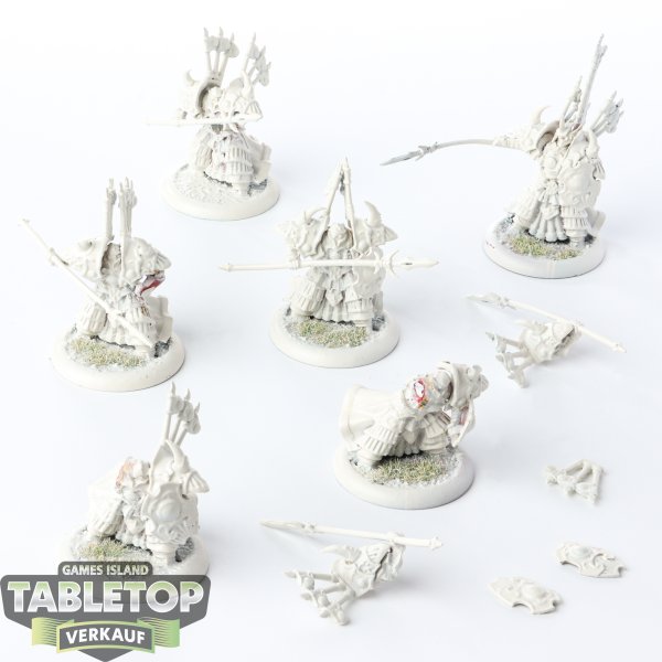 Skorne - 6x Cataphract Cetrati - teilweise bemalt