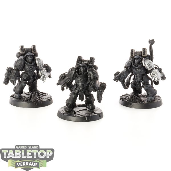 Deathwatch - 3 Primaris Aggressors - teilweise bemalt