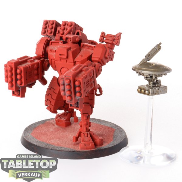 Tau Empire - XV88 Broadside Battlesuit - teilweise bemalt