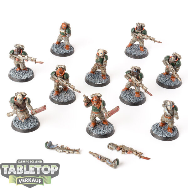 Chaos Space Marines - 10x Renegade Militia klassisch - bemalt