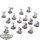 HdR Figuren - Gut - 16x Warriors of Minas Tirith™ - teilweise bemalt