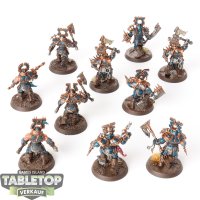 Blades of Khorne - 10 x Blood Warriors - bemalt