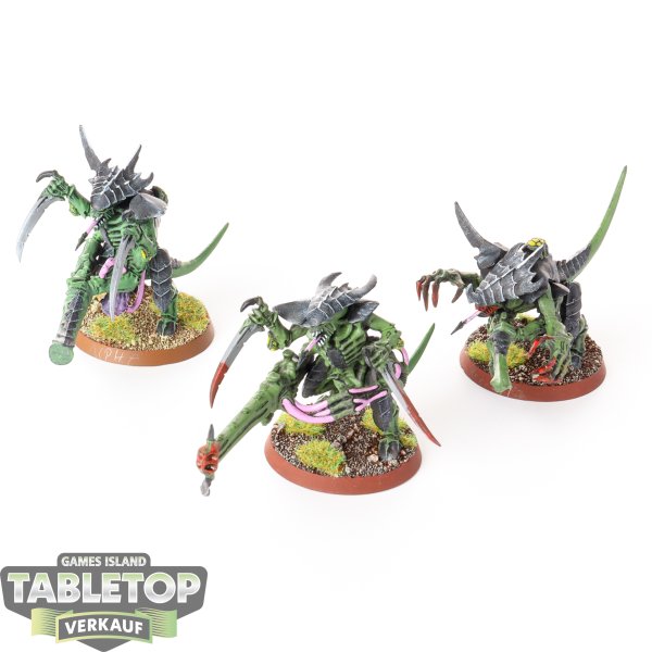 Tyraniden - 3 x Tyranid Warriors - bemalt