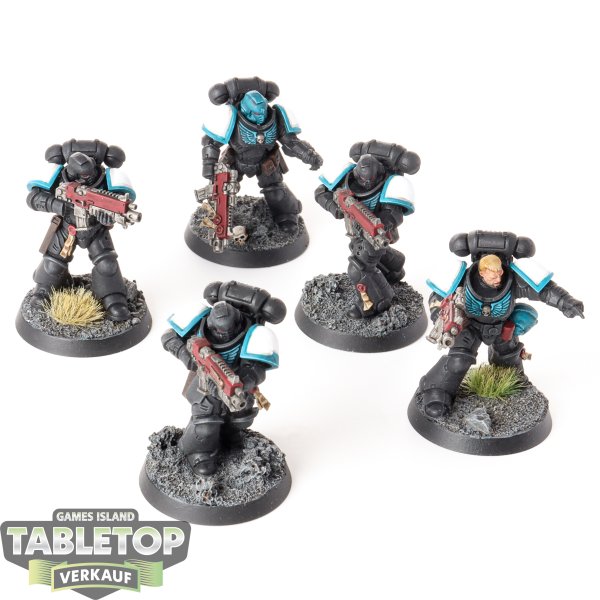 Space Marines - 5 x Primaris Intercessors - bemalt