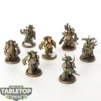 Death Guard - 7 x Plague Marines - bemalt