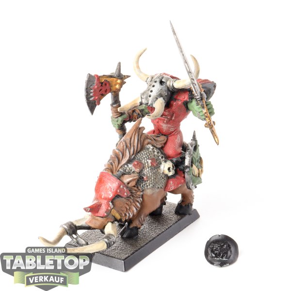 Orc & Goblin Tribes - Orc War Boss Boar Rider - bemalt